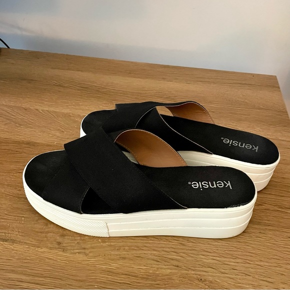 Kensie Platform Slides Sandals Size 7 - Picture 3 of 9